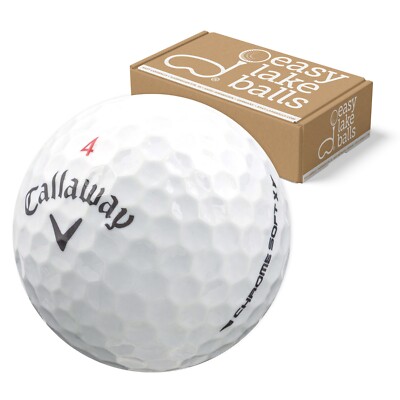 100 CALLAWAY CHROME SOFT X LAKEBALLS / GOLFBÄLLE - QUALITÄT AAAA / AAA
