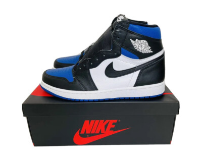 Nike Air Jordan 1 Retro High OG Royal Toe Blau Schwarz EU 43 Neu DS in Box RAR