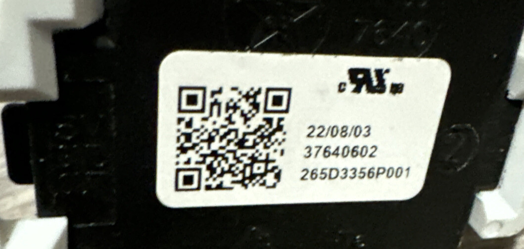 GE Dishwasher Pressure Switch P/N 265D3356P001 37640602617 eBay
