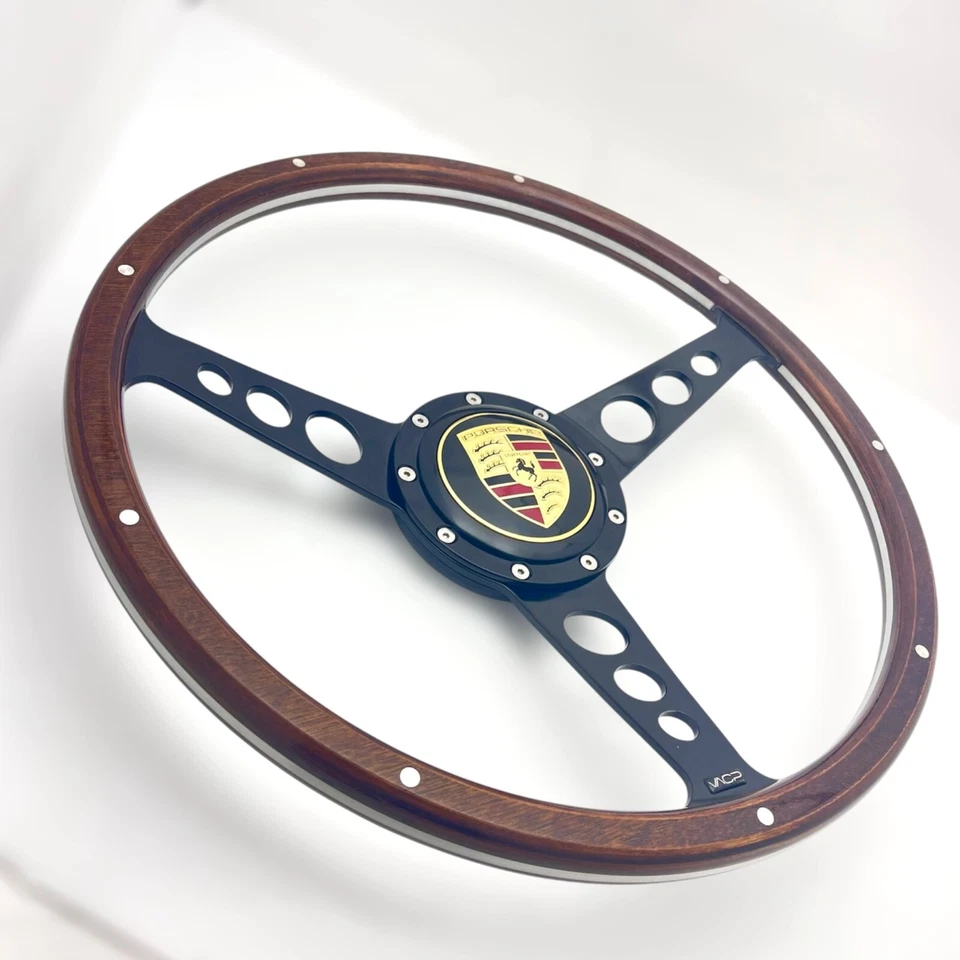 Volante de madera de 15" para Porsche 914 LEGEND 1969-76 Foto 3 de 4