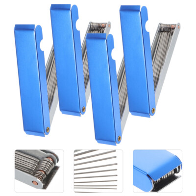 4 Sets Stainless Steel Through Needle Torch Tip Cleaner Welding Tip