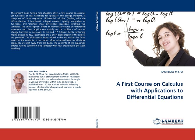 A First Course On Calculus With Applications to Differential Equations ...