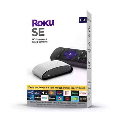 ROKU  HD Streaming Stick für TVs, inkl. Fernbedienung Partnertasten Weiß