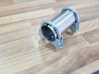 1.75" 45mm Exhaust Pipe connector sleeve with Clamps Joiner tube Coupler adapter