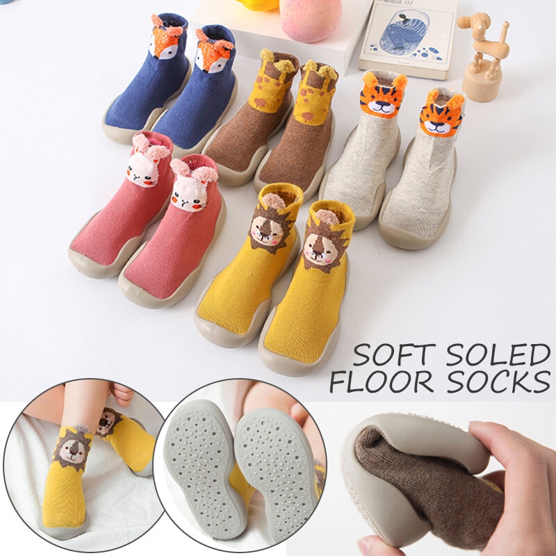SAOLA Calzini da terra in maglia carini antiscivolo suola morbida scarpe calzini traspiranti