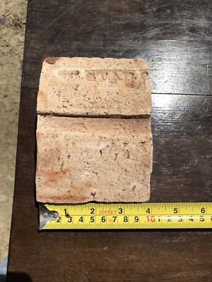 Antique 1800 s Ceramic Brick Inside Inserts Wood Stove Stamped Star 6 Syracuse