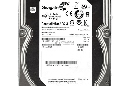 UCS-HD4T7KS3-E CISCO HDD 4TB 7.2K SAS 6G 3.5" LFF - Photo 4/8