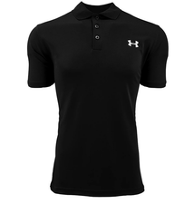 New Mens Under Armour Muscle Golf Polo Shirt Top Performance Athletic Black Navy