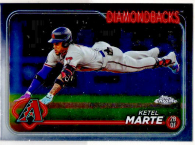 2024 Topps Chrome Baseball Ketel Marte No. 35 Arizona Diamondbacks