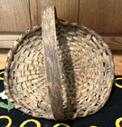 FARMHOUSE Antique Oak Primitive Fixed Handle Flower Gathering Basket Amish 1930s — photo 5