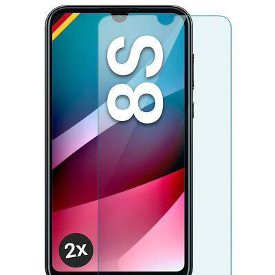 2x Echt Glas für Huawei Honor 8S Panzerfolie HD Hartglas Premium Displayschutz