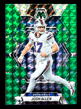 2023 Panini Mosaic Josh Allen Green Prizm Parallel Buffalo Bills #21