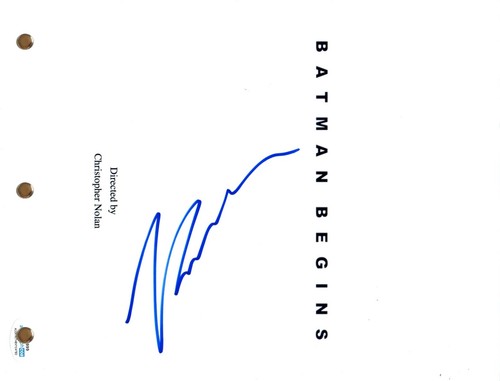 KATIE HOLMES Signed Autographed BATMAN BEGINS Movie Script Full Screenplay ACOA