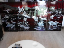 Tableau artisanat vietnamien Laqué nacré Pièces unique ,longueur 2.40 M 