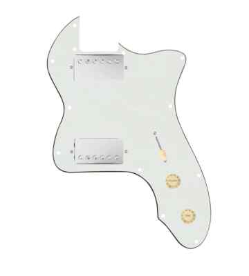 920D 72 Thinline Tele Loaded Pickguard Hot Rough Neck Humbucker Parchment/Cm/N