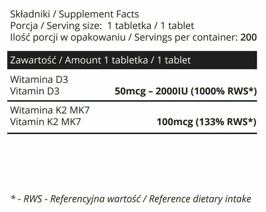 Vitamina D3 + K2 MK7 – Compresse – Alta Forza per Supporto Ossa e Cuore – Sowelo - Immagine 3 di 4