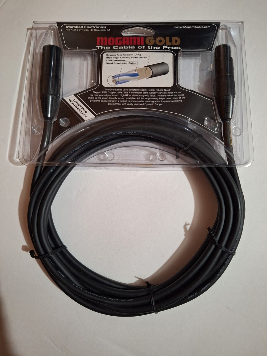 Mogami Gold Analog Reference Microphone Cable 15ft - NEW