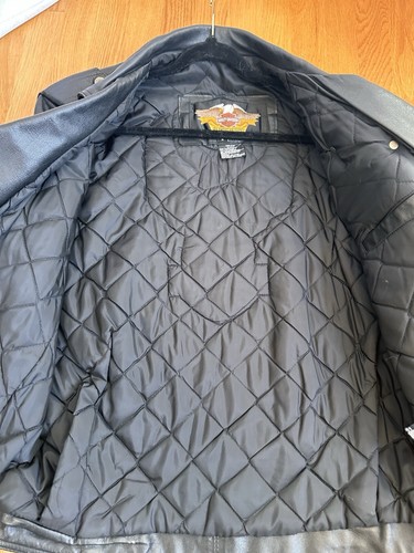 Chaqueta de cuero de motociclista Harley Davidson de colección EE. UU. L ASO Negan Walking Dead Eagle - Imagen 13 de 19