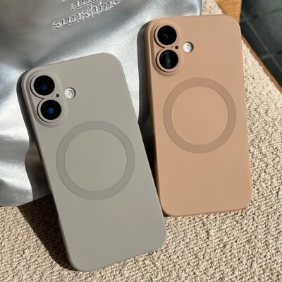 Magsafe Hülle für iPhone 16 Pro Max 15 14 13 12 11 Kamera Case Silikon Schutz