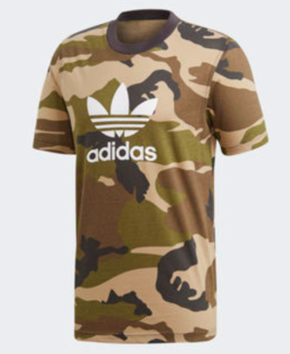 NEW MEN'S ADIDAS ORIGINALS CAMO TREFOIL TEE SHIRT ~SIZE MEDIUM