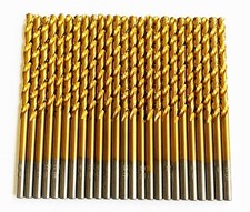 25 DEWALT TITANIUM 1/8" HIGH SPEED STEEL DRILL BITS METAL GOLD HSS