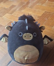 Squishmallows 7.5" Luxmen Dragon - Black/Gold
