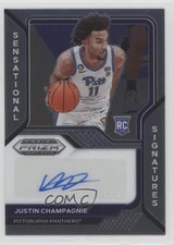 2021 Panini Prizm Draft Picks Sensational Signatures Justin Champagnie Auto 0mm8