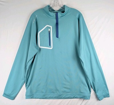 Peter Millar Forge Crown Sport Performance 1/4 Zip Pullover XL Billiard Green