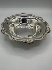  Vintage English Silverplate Bon Bon Candy Dish Bowl Ornate A1 Plate SCG England