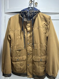 686 X DICKIES SNOWBOARD JACKET MENS Large L Brown Rare