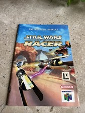 Star Wars Episode 1 Racer N64 Nintendo 64 Instruction Manual Only