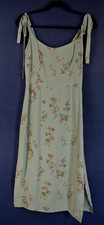 NEW, Reformation Besse Tie Strap Dress in Green Floral Size 6 #MD1166