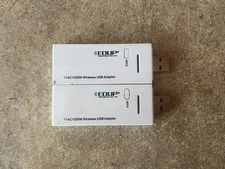 LOT OF 2 EDUP 11AC1200M 802.11A/B/G/N/AC 1200M WIRELESS USB 3.0 ADAPTER DONGLE