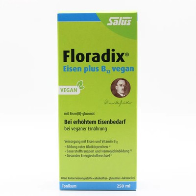 Floradix Eisen Plus B12 Vegan Tonikum 250ml - PZN 5101651