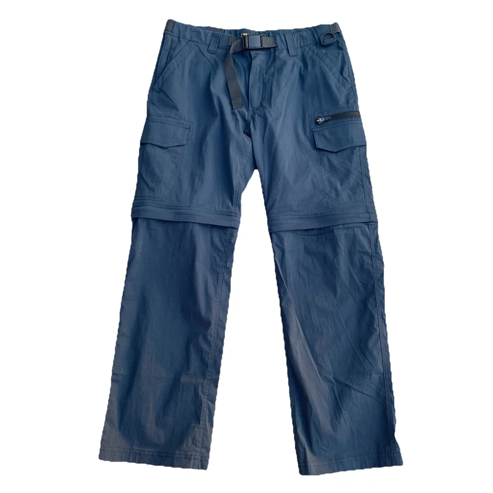¡NUEVO! Pantalones cargo convertibles BC Clothing para hombre 34x30 azul marino algodón elástico nuevos con etiquetas Foto 2 de 4