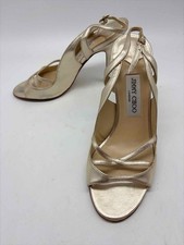 Pre-Owned Jimmy Choo Gold Size 39 Slingback Heels