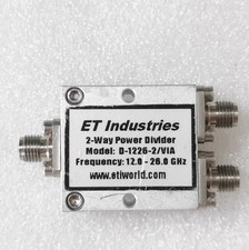 ET Industries D-1226-2/VIA 12-26GHz RF power divider #ty