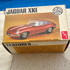 Amt Jaguar Xke 143 Unassembled Plastic Car Model Kit Not Painted Red Silver Amt Jaguar Xke 143 Unassembled Plastic Car Model Kit Not Painted Red Silver
