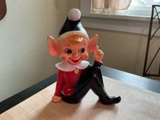 Large Vintage Ceramic Pixie Elf