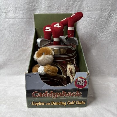 Vtg 1999 Caddyshack Gopher with Dancing Golf Clubs in Box