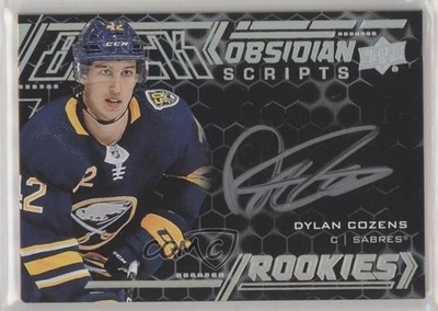2020-21 SPx UD Black Obsidian Rookie Scripts Dylan Cozens #ORS-DC Auto RC 15qv