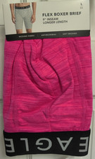 American Eagle 9" Flex Boxer Brief Blue Pink Red Heather You Pick