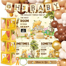 Vintage Winnie Birthday Decorations for Baby - Winnie Party Supplies for Baby Sh