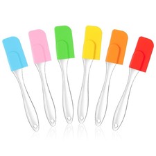 Mini Silicone Spatula Set 6 PCS Small Rubber Kitchen Baking Cooking Frosting