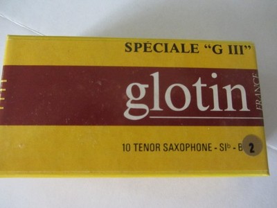 Saxophon Blätter Tenor '' glotin G III'' Stärke 2,0 neu (Inhalt 10 Blätter)