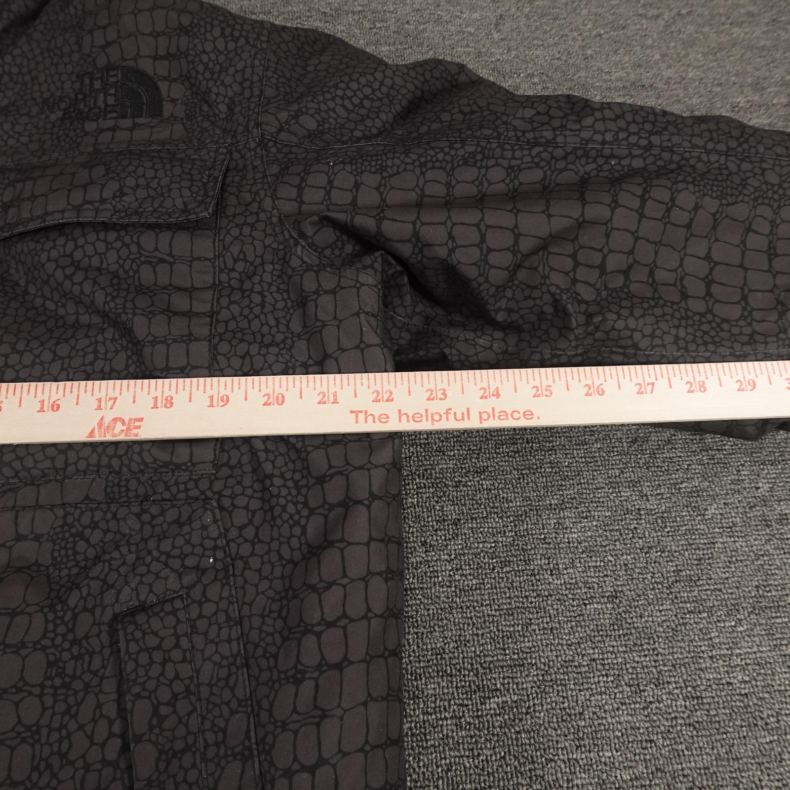 North Face Jacket Medium Gray Down Coat Croc Gato… - image 5