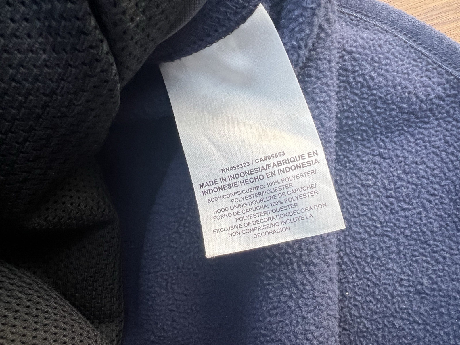 SACAI X NIKE Giacca pile Nike Team full zip West Virginia alpinisti taglia M WVU