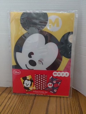 Disney Mickey Mouse Slip In Folders Brand New