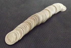 PRE 1964 DIME ROLL 50 U.S. COINS 90% SILVER 10¢ UNITED STATES MIXED MINT + DATE