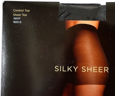 Talbots SILKY SHEER Control Top Sheer Toe Pantyhose Size A, B, C, 1X, 2X, 3X NEW
